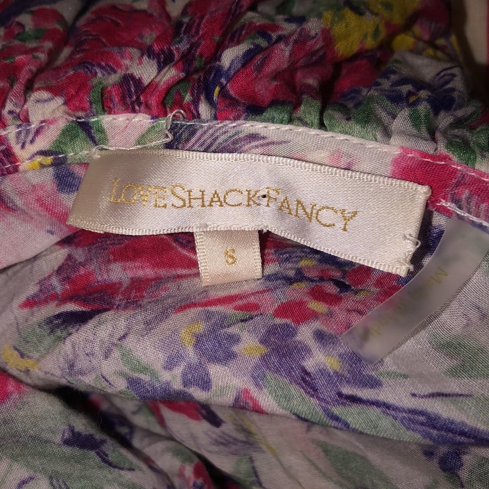 NWOT LoveShackFancy Marina Floral Ruffle Dress Size S - Picture 8 of 8